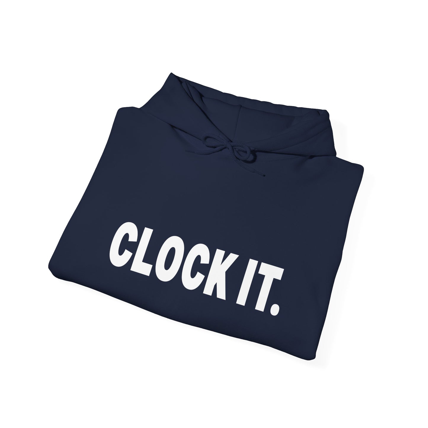 Hoodie — CLOCK IT. Bold Minimalist Pullover